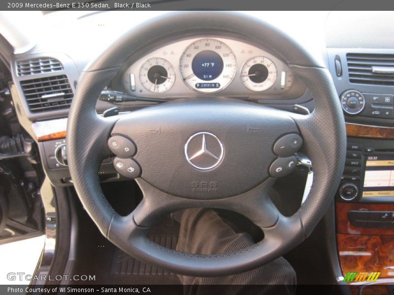 Black / Black 2009 Mercedes-Benz E 350 Sedan