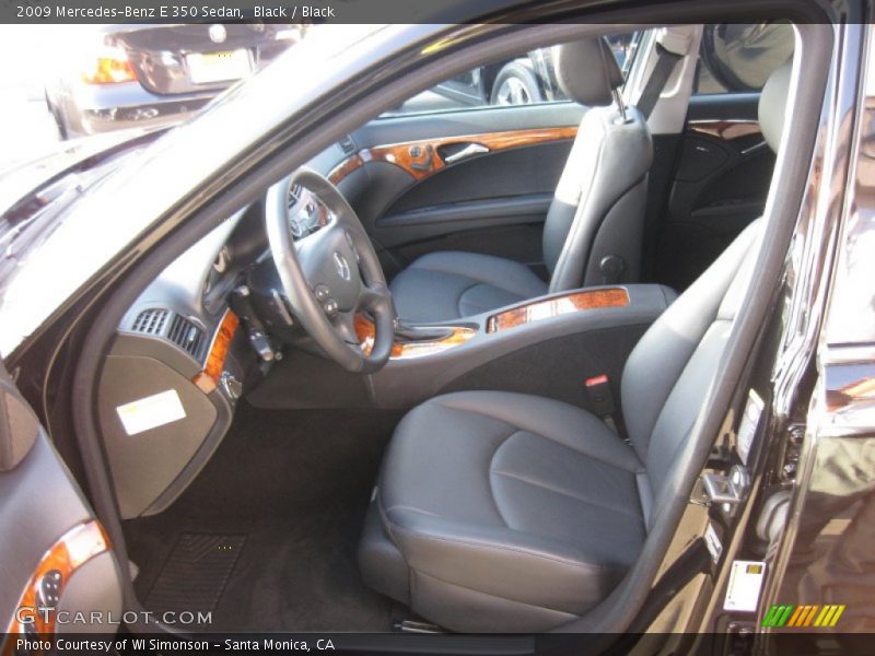Black / Black 2009 Mercedes-Benz E 350 Sedan