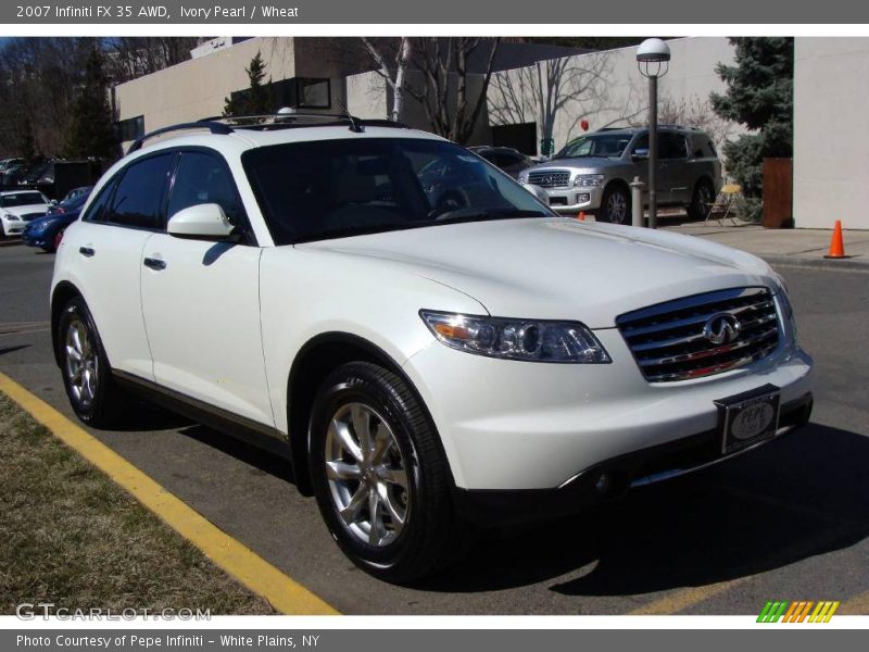 Ivory Pearl / Wheat 2007 Infiniti FX 35 AWD