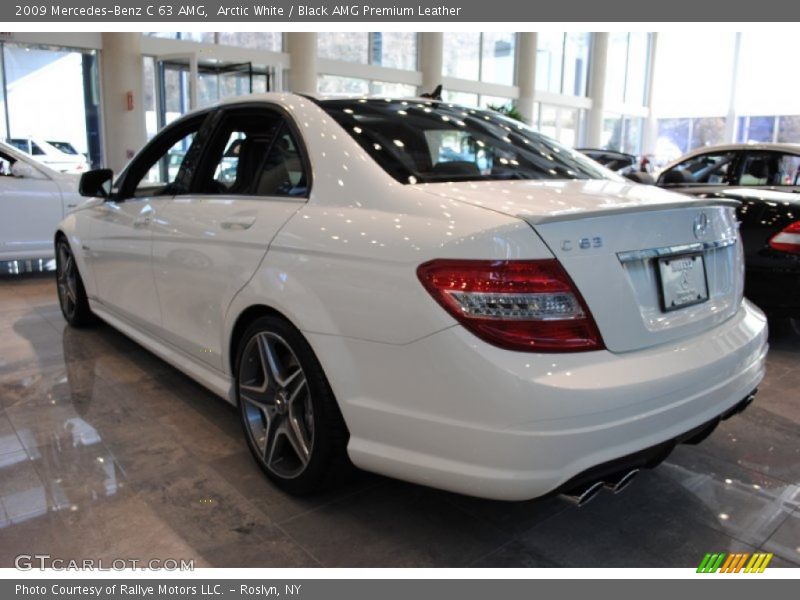 Arctic White / Black AMG Premium Leather 2009 Mercedes-Benz C 63 AMG