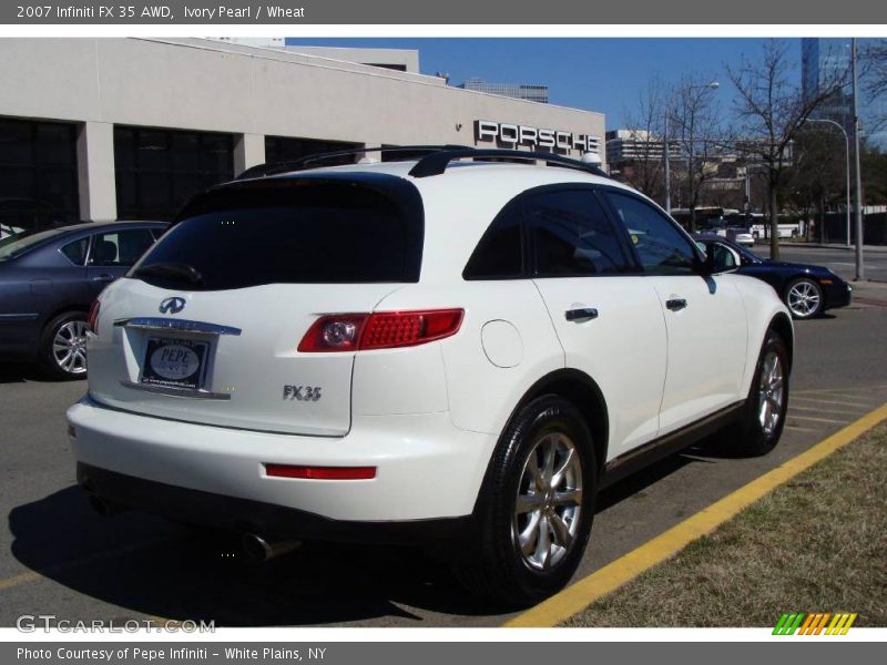 Ivory Pearl / Wheat 2007 Infiniti FX 35 AWD