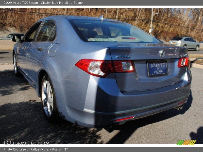 Glacier Blue Metallic / Ebony 2009 Acura TSX Sedan