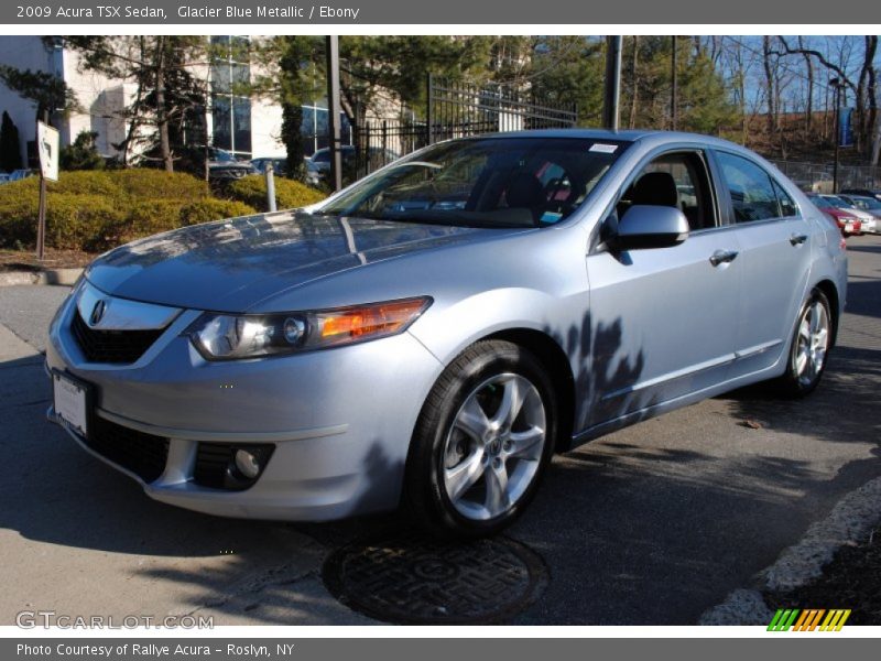 Glacier Blue Metallic / Ebony 2009 Acura TSX Sedan