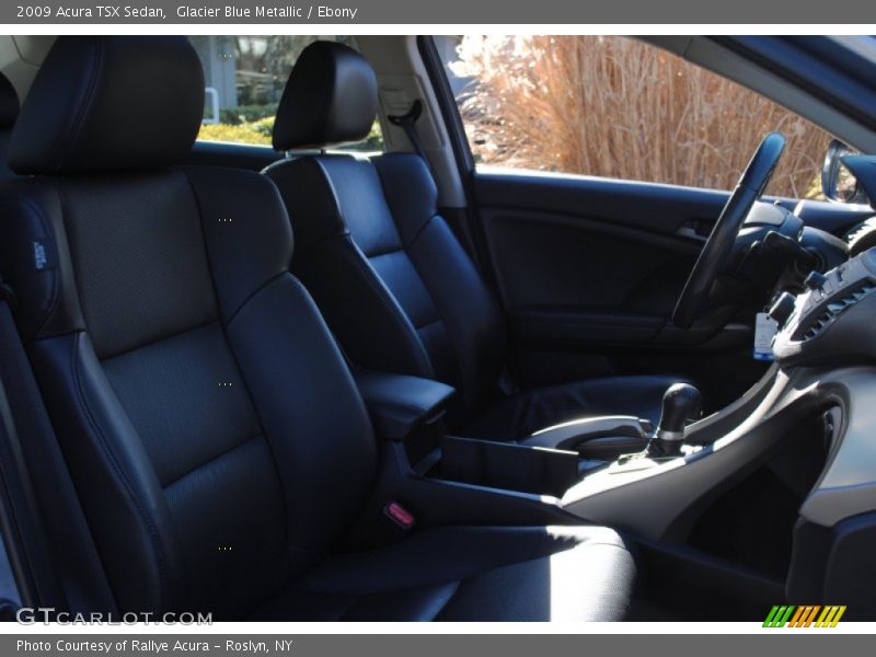 Glacier Blue Metallic / Ebony 2009 Acura TSX Sedan