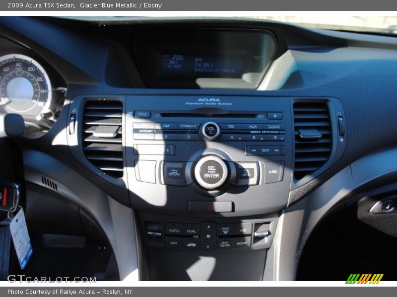 Glacier Blue Metallic / Ebony 2009 Acura TSX Sedan