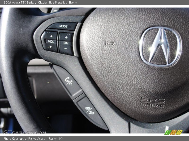 Glacier Blue Metallic / Ebony 2009 Acura TSX Sedan