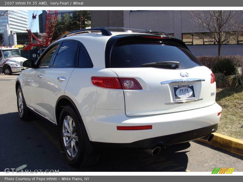 Ivory Pearl / Wheat 2007 Infiniti FX 35 AWD