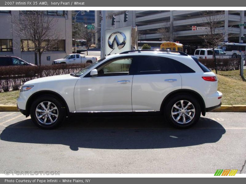 Ivory Pearl / Wheat 2007 Infiniti FX 35 AWD