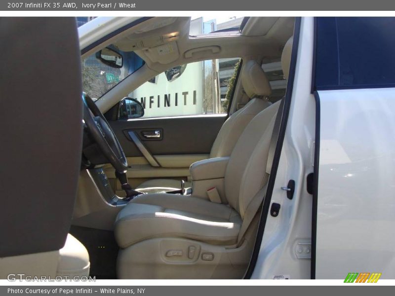 Ivory Pearl / Wheat 2007 Infiniti FX 35 AWD
