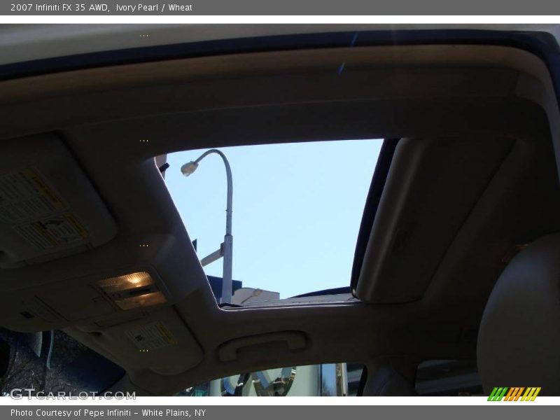 Ivory Pearl / Wheat 2007 Infiniti FX 35 AWD