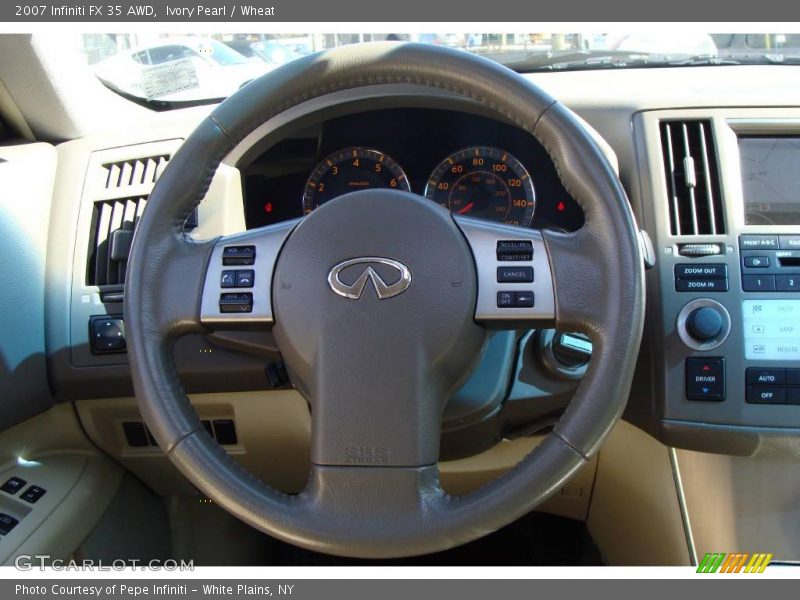 Ivory Pearl / Wheat 2007 Infiniti FX 35 AWD