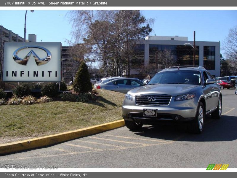 Sheer Platinum Metallic / Graphite 2007 Infiniti FX 35 AWD