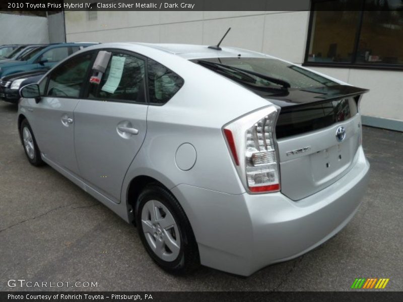 Classic Silver Metallic / Dark Gray 2010 Toyota Prius Hybrid IV