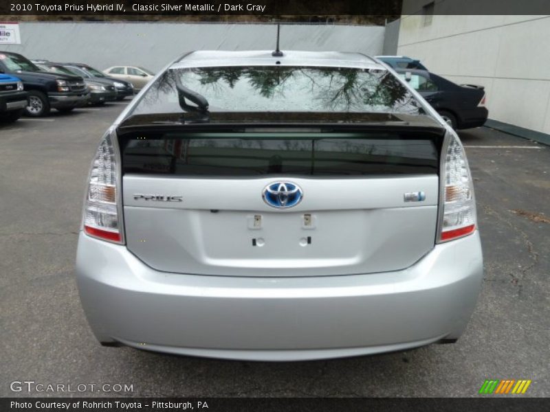 Classic Silver Metallic / Dark Gray 2010 Toyota Prius Hybrid IV