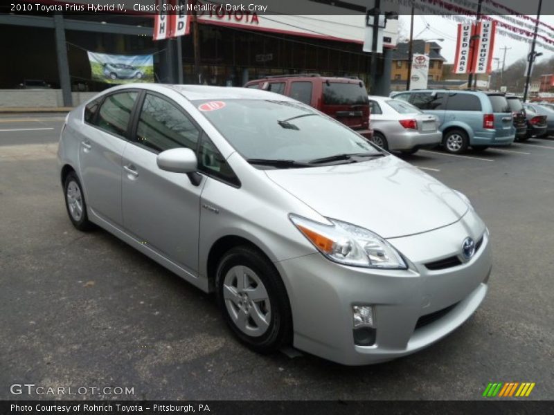Classic Silver Metallic / Dark Gray 2010 Toyota Prius Hybrid IV