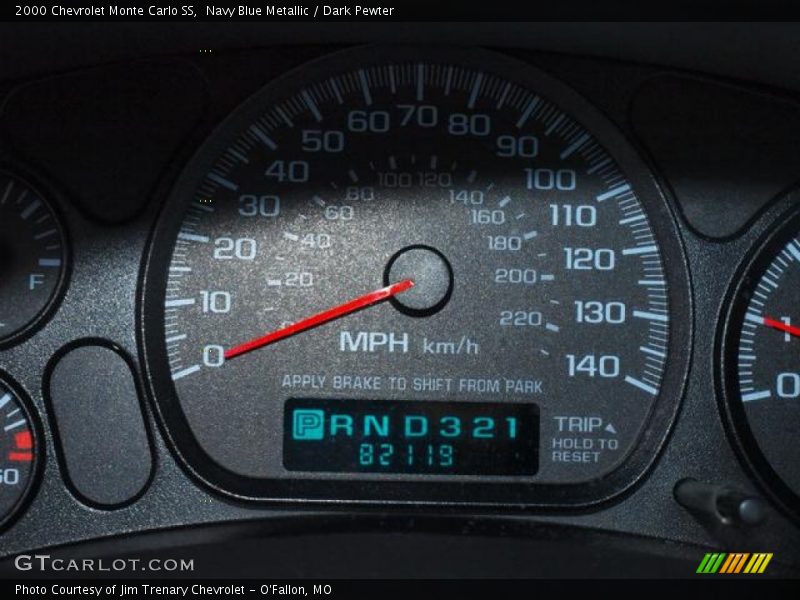 Navy Blue Metallic / Dark Pewter 2000 Chevrolet Monte Carlo SS