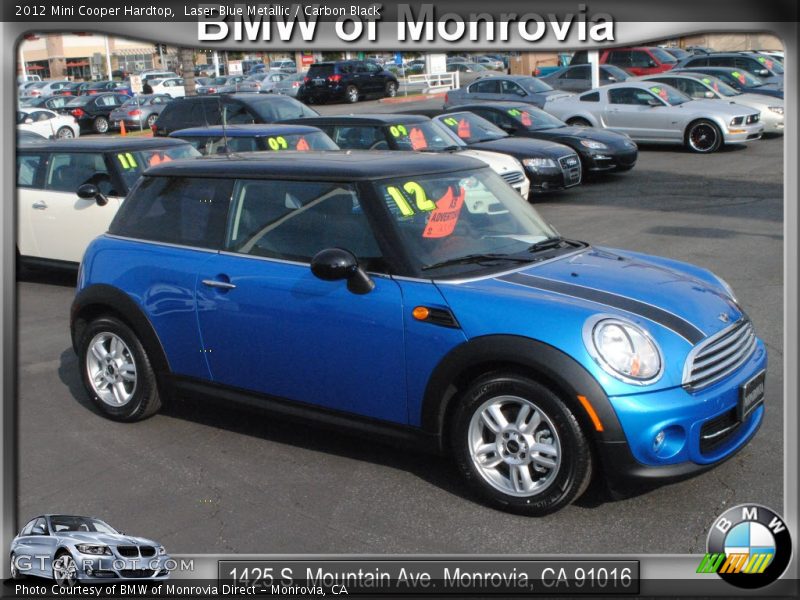 Laser Blue Metallic / Carbon Black 2012 Mini Cooper Hardtop