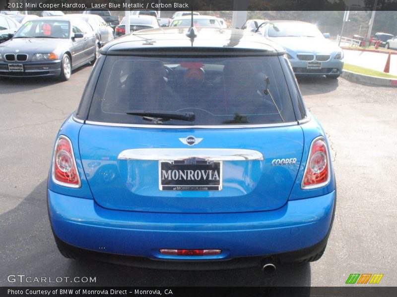 Laser Blue Metallic / Carbon Black 2012 Mini Cooper Hardtop