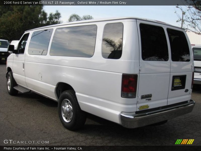 Oxford White / Medium Flint Grey 2006 Ford E Series Van E350 XLT 15 Passenger