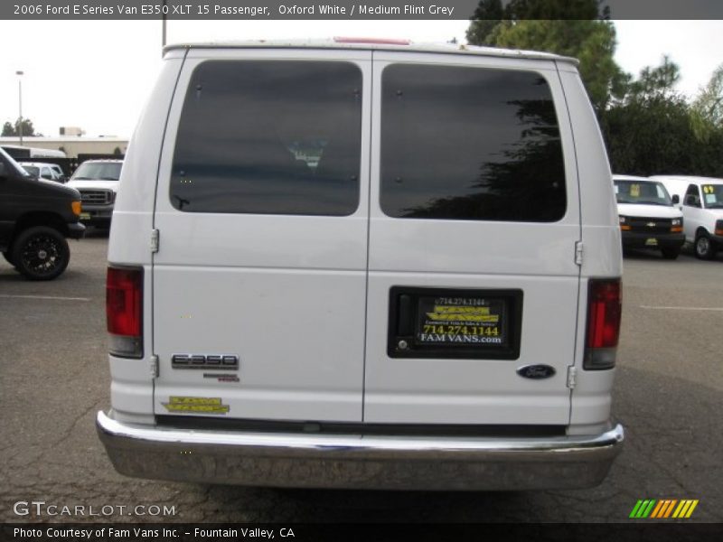 Oxford White / Medium Flint Grey 2006 Ford E Series Van E350 XLT 15 Passenger