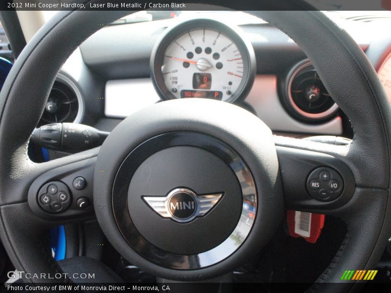 Laser Blue Metallic / Carbon Black 2012 Mini Cooper Hardtop