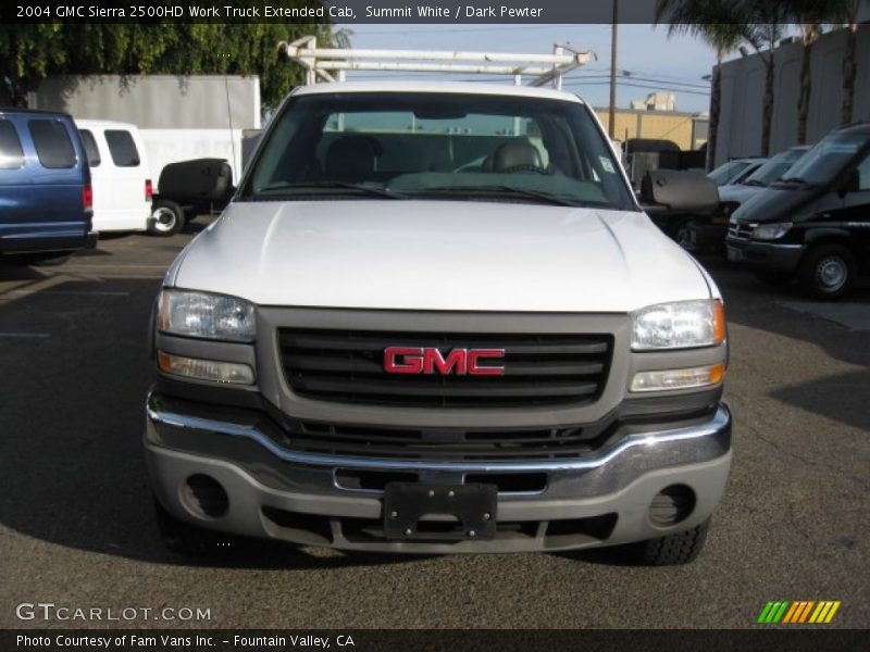 Summit White / Dark Pewter 2004 GMC Sierra 2500HD Work Truck Extended Cab