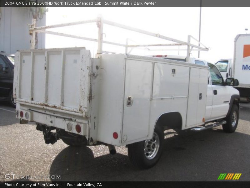 Summit White / Dark Pewter 2004 GMC Sierra 2500HD Work Truck Extended Cab