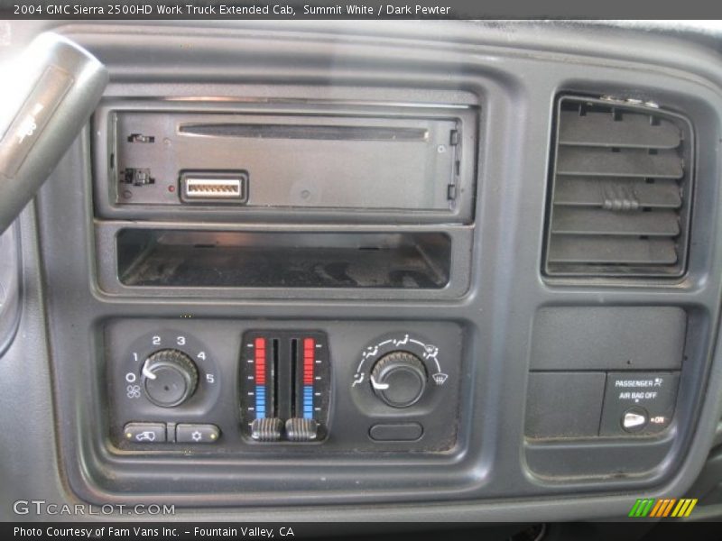 Summit White / Dark Pewter 2004 GMC Sierra 2500HD Work Truck Extended Cab