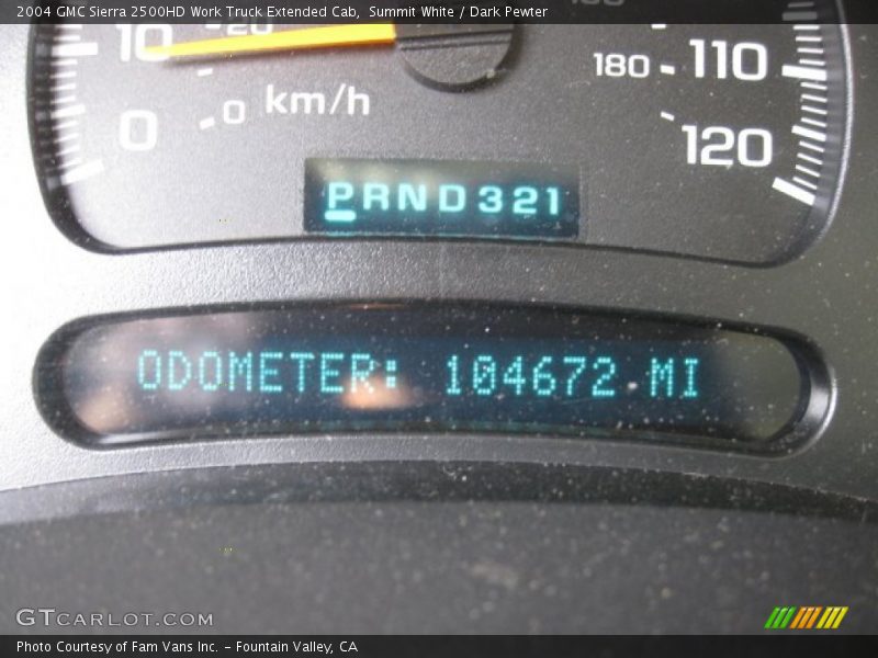 Summit White / Dark Pewter 2004 GMC Sierra 2500HD Work Truck Extended Cab