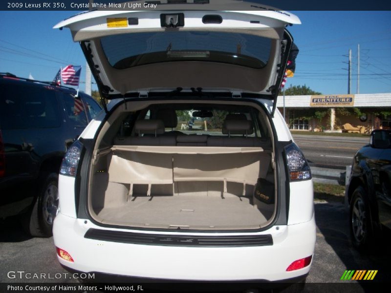Crystal White Mica / Light Gray 2009 Lexus RX 350