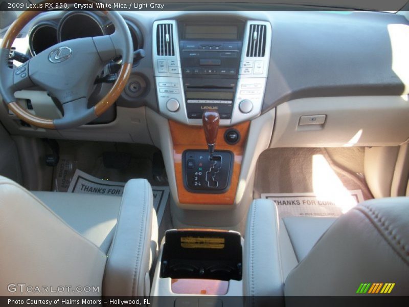 Crystal White Mica / Light Gray 2009 Lexus RX 350