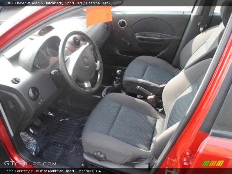 Sport Red / Charcoal Black 2007 Chevrolet Aveo 5 Hatchback