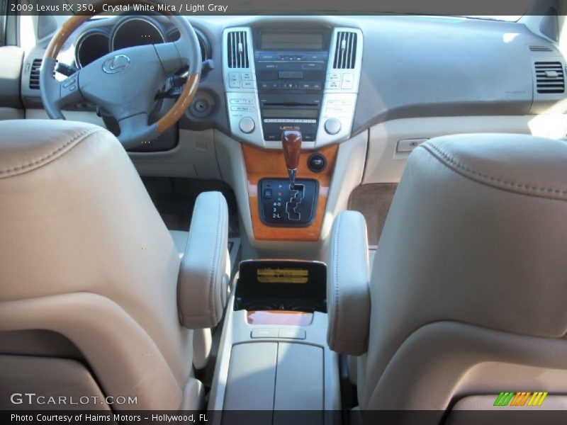 Crystal White Mica / Light Gray 2009 Lexus RX 350