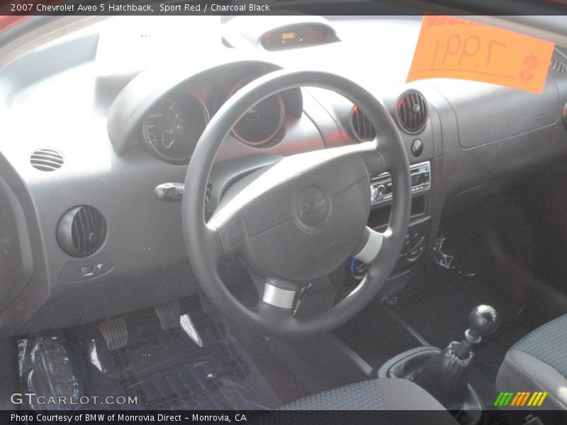 Sport Red / Charcoal Black 2007 Chevrolet Aveo 5 Hatchback