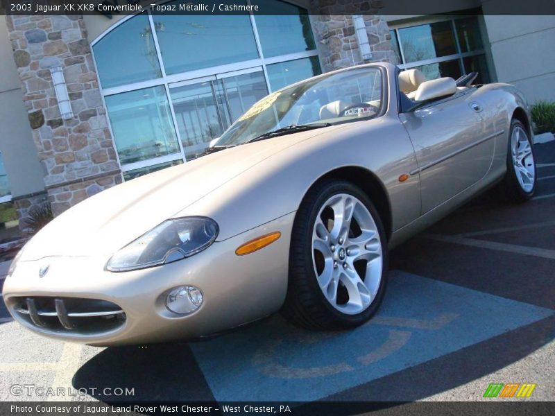 Topaz Metallic / Cashmere 2003 Jaguar XK XK8 Convertible