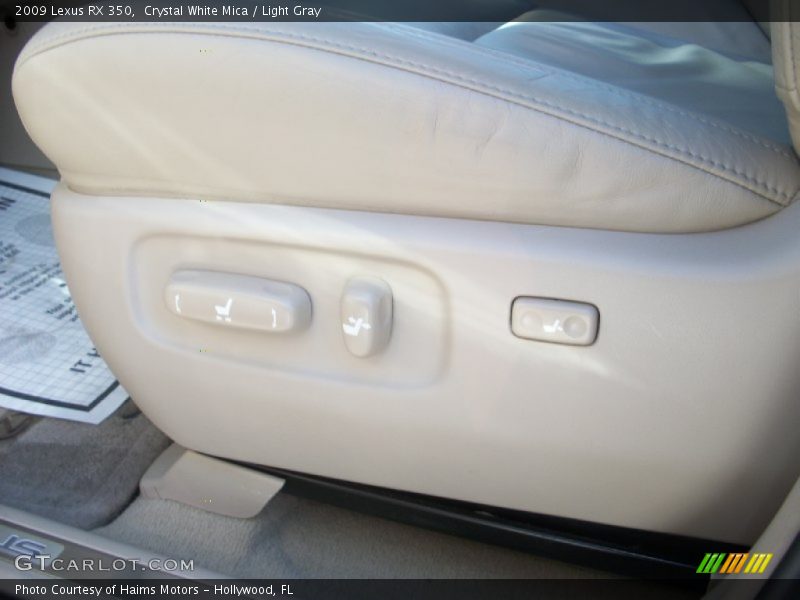 Crystal White Mica / Light Gray 2009 Lexus RX 350