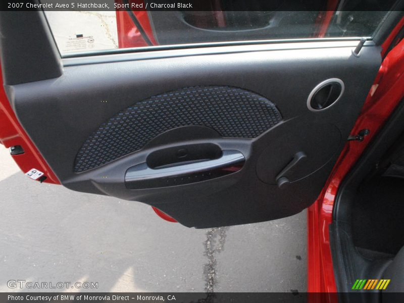 Sport Red / Charcoal Black 2007 Chevrolet Aveo 5 Hatchback