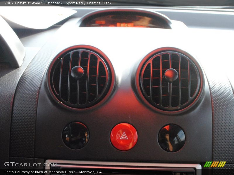 Sport Red / Charcoal Black 2007 Chevrolet Aveo 5 Hatchback