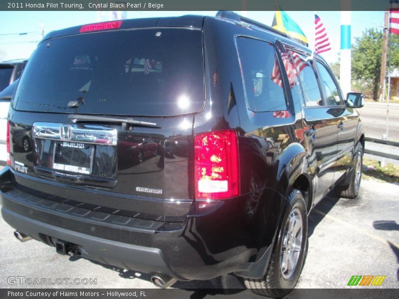 Crystal Black Pearl / Beige 2011 Honda Pilot Touring