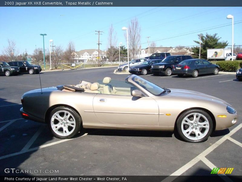 Topaz Metallic / Cashmere 2003 Jaguar XK XK8 Convertible