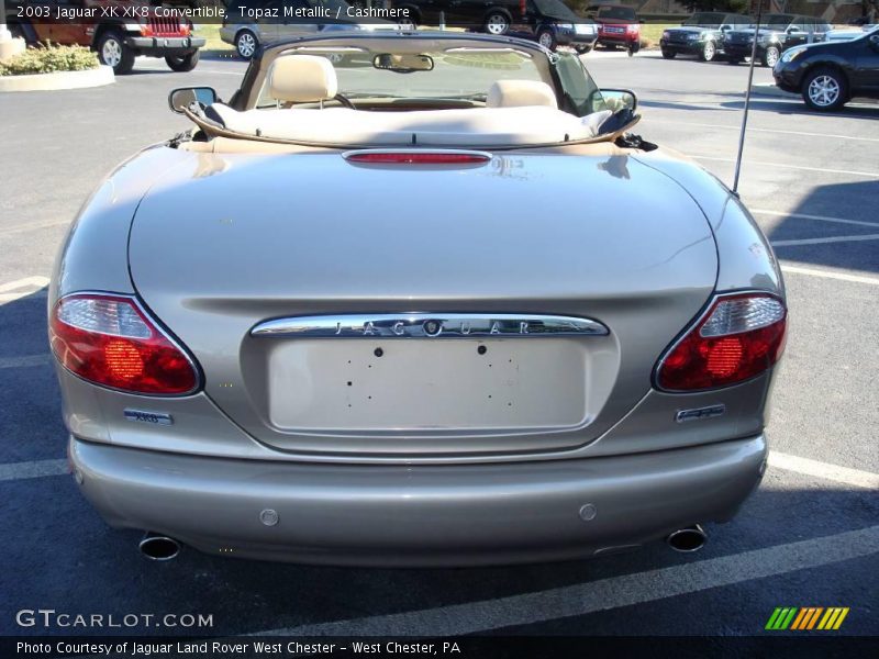 Topaz Metallic / Cashmere 2003 Jaguar XK XK8 Convertible