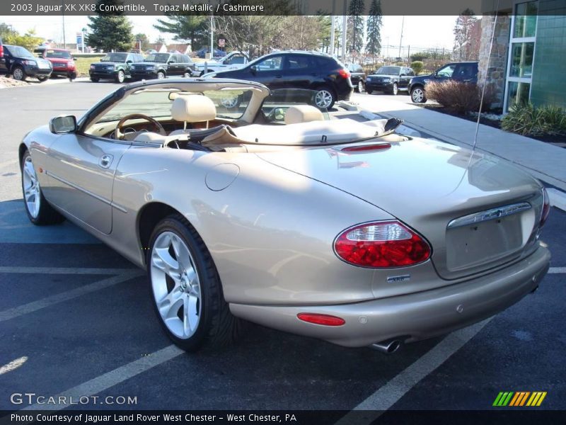 Topaz Metallic / Cashmere 2003 Jaguar XK XK8 Convertible