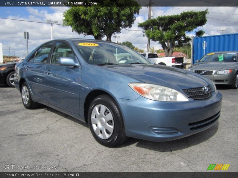 Catalina Blue Metallic / Stone 2003 Toyota Camry LE