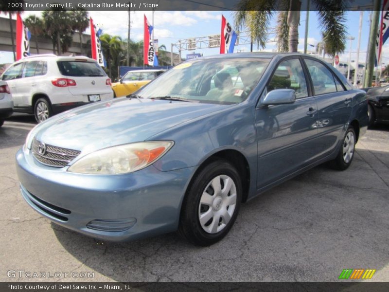 Catalina Blue Metallic / Stone 2003 Toyota Camry LE