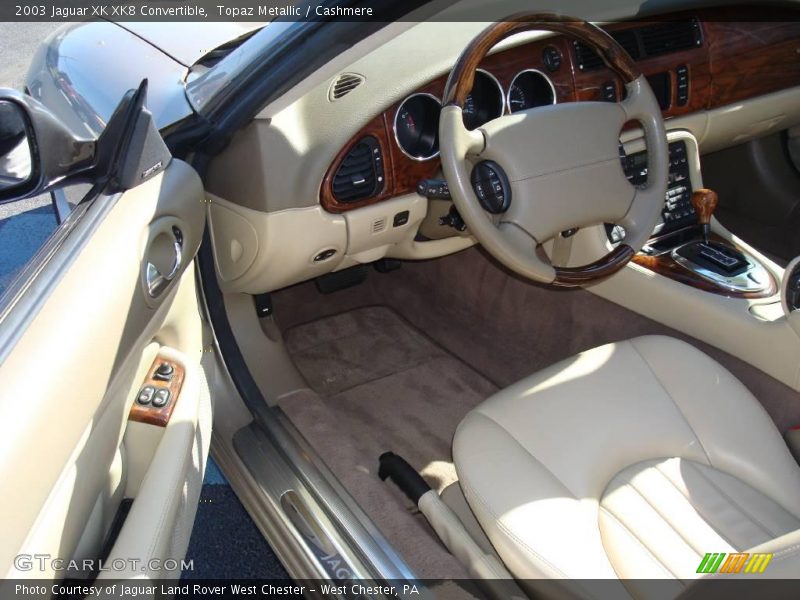 Topaz Metallic / Cashmere 2003 Jaguar XK XK8 Convertible