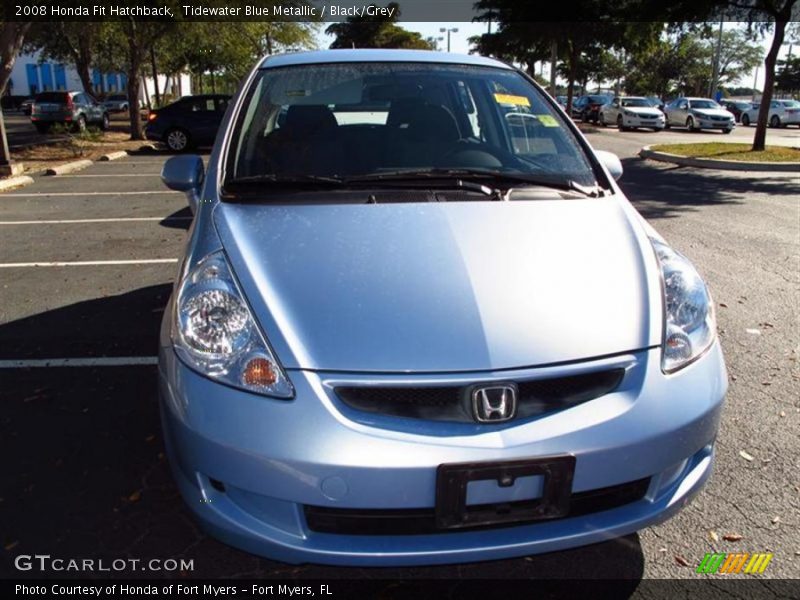 Tidewater Blue Metallic / Black/Grey 2008 Honda Fit Hatchback