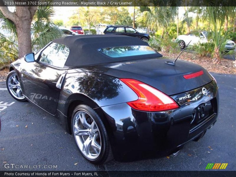 Magnetic Black / Gray Leather 2010 Nissan 370Z Sport Touring Roadster