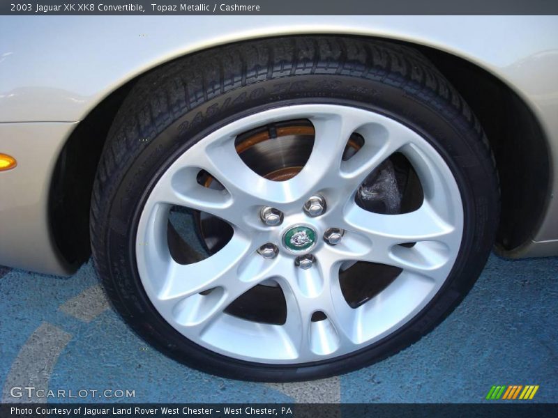 Topaz Metallic / Cashmere 2003 Jaguar XK XK8 Convertible