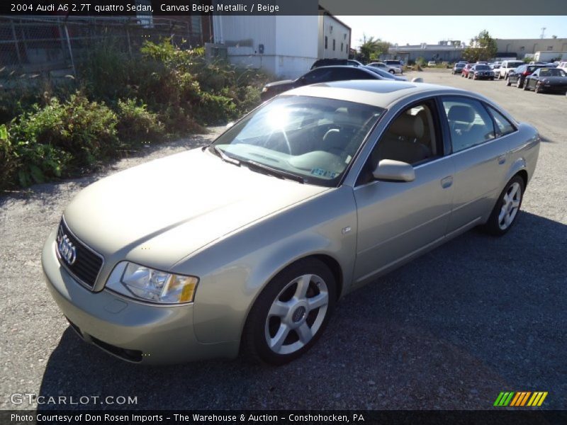 Canvas Beige Metallic / Beige 2004 Audi A6 2.7T quattro Sedan