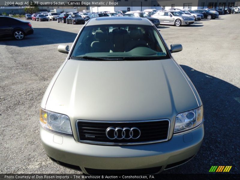 Canvas Beige Metallic / Beige 2004 Audi A6 2.7T quattro Sedan